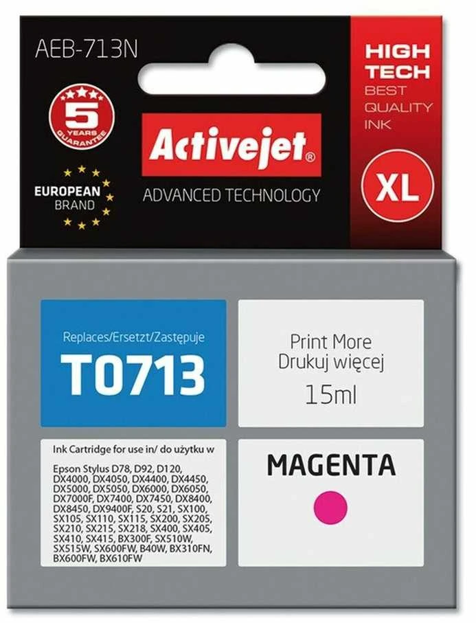 ACTIVEJET T0713 rausva rašalinė (EPSON)