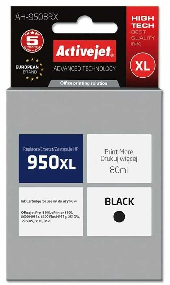 Rašalo kasetė - Activejet AH-950BRX Juoda 80 ml