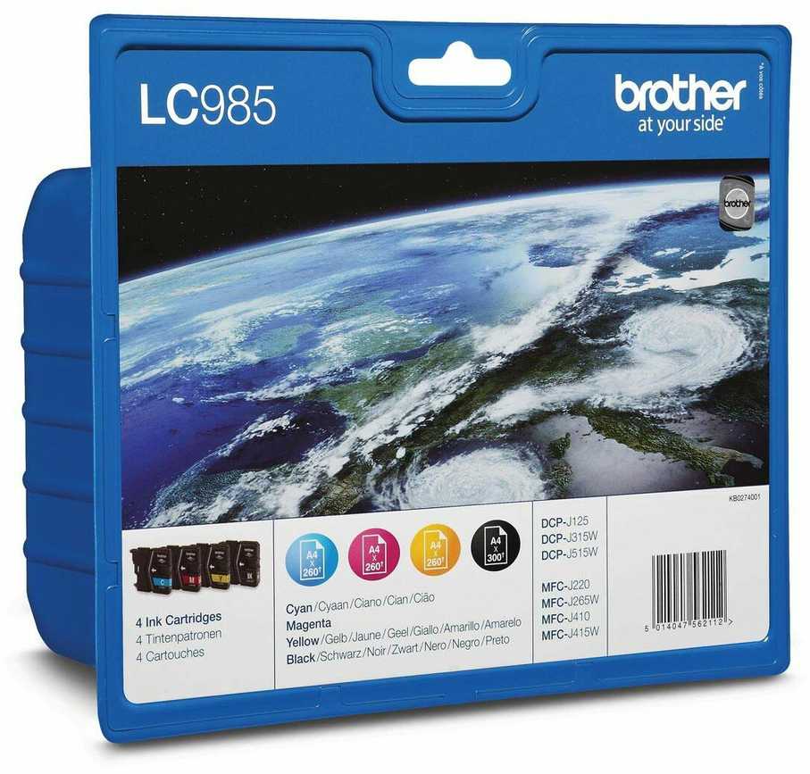 Brother Rinkinys rašalas Brother rašalas, skirtas DCP-J315W/515W | CMYK