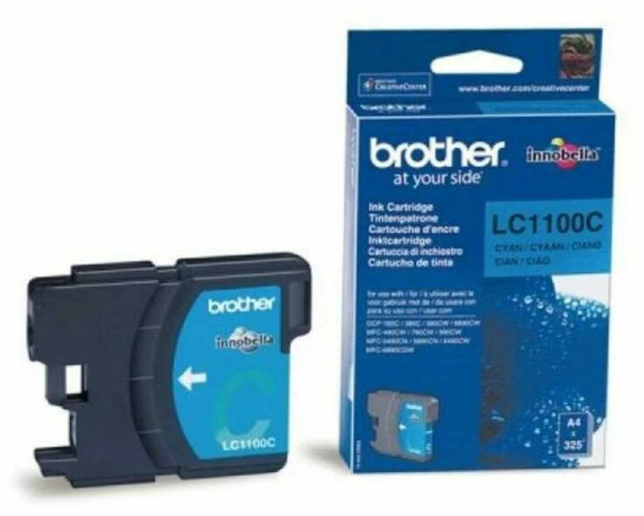 Brother LC-1100C (LC1100C) Rašalinė kasetė, Žydra