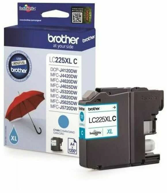 Brother LC-225XLCBP rašalo kasetė Originalus Žydras 1 vnt