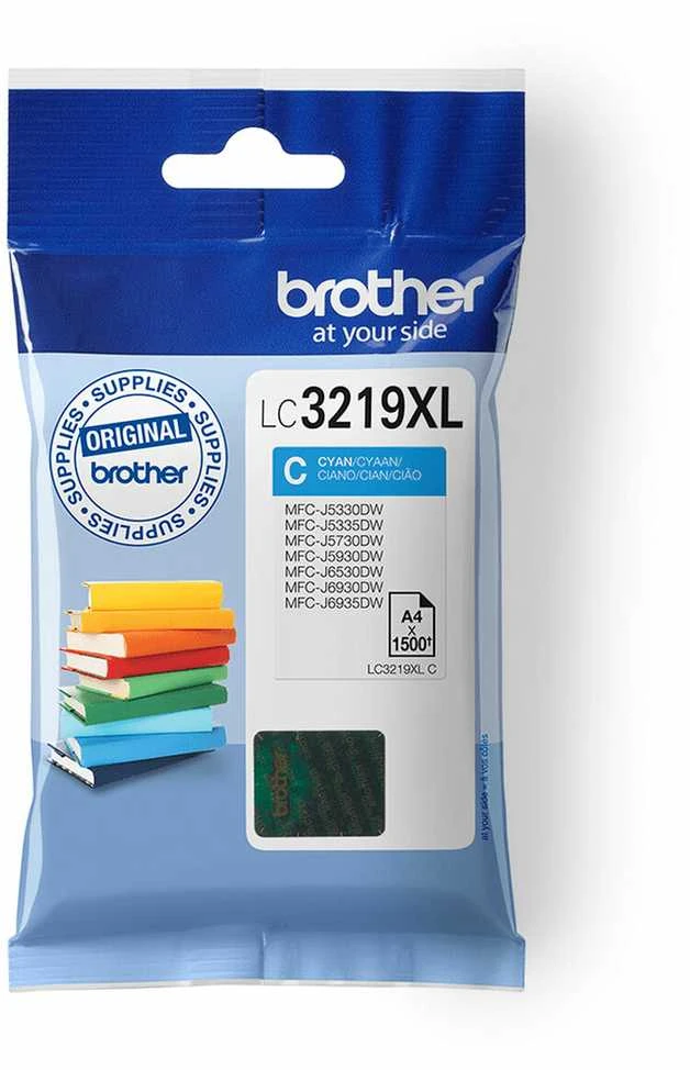 BROTHER LC-3219XLC žydro rašalo kasetė, 1500 vnt.