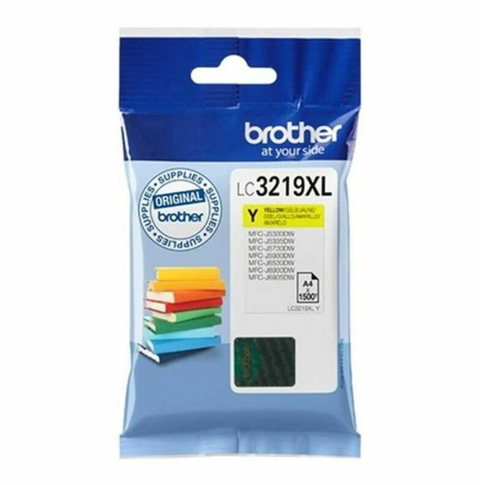 BROTHER LC-3219XLY Geltonas INK CARTRIDGE, 1,500P