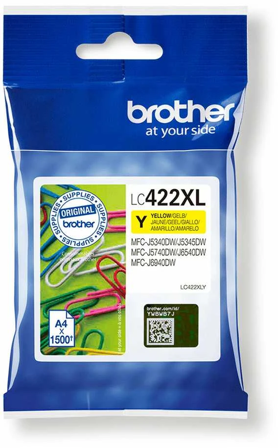 BROTHER LC422XLY HY RAŠALAS, skirtas BH19M/B