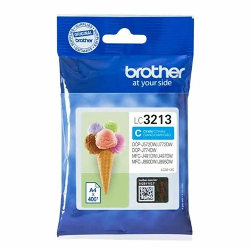 BROTHER LC3213Y didelės talpos Geltonas rašalo kasetė - 400 puslapių