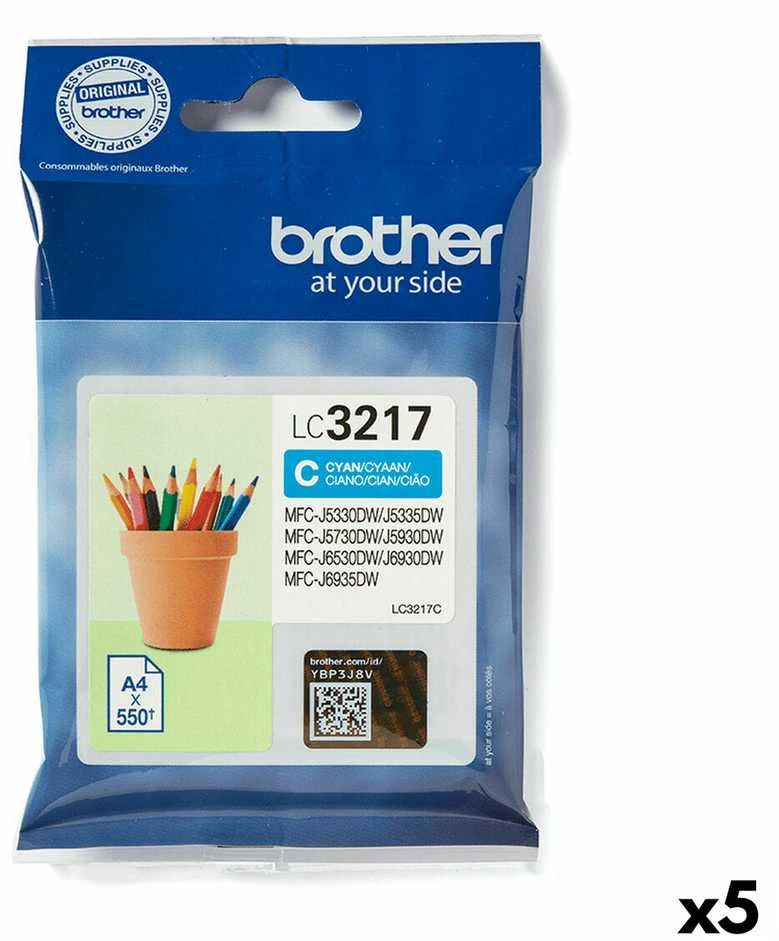 Originalus rašalas Brother LC-3217C, žalsvai mėlynas