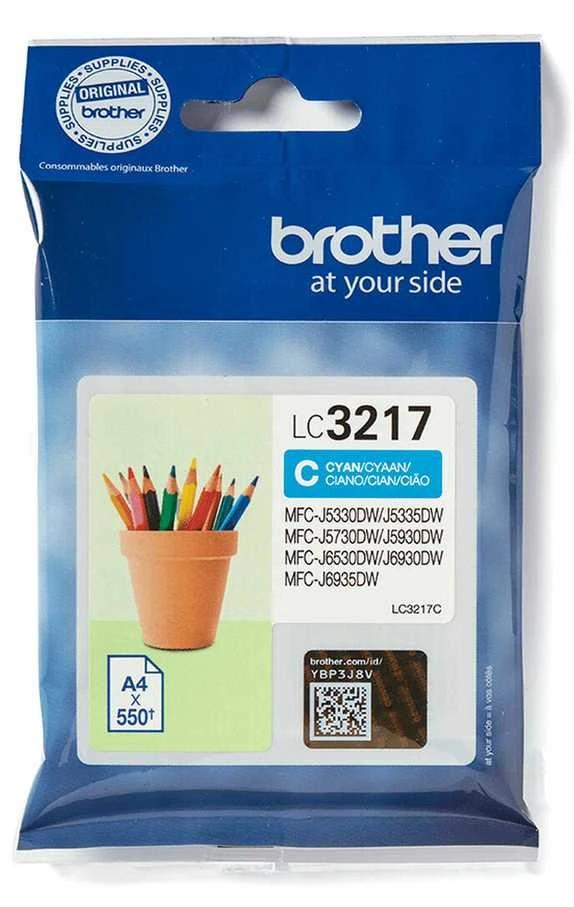 Originalus rašalas Brother LC-3217C, žalsvai mėlynas