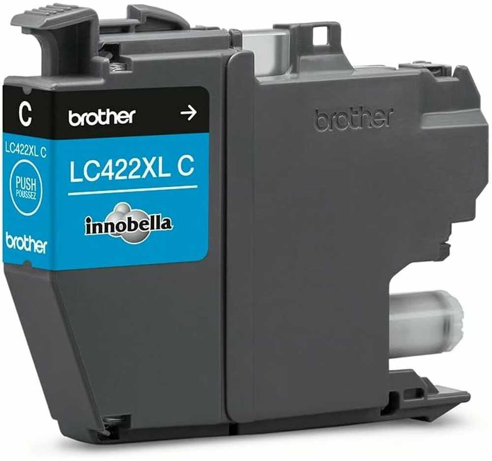 Brother rašalo kasetė LC422XLC, 1500 puslapių, žydra, originali, didelio našumo, rašalo kasetė, suderinama su MFC-J5340DW