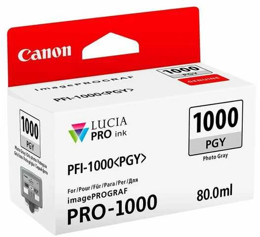 Canon PFI-1000 PGY Originalus Foto pilka