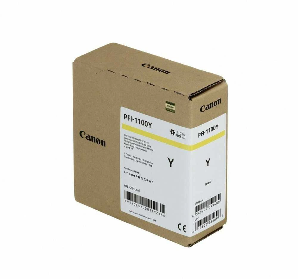 Originalus „Canon“ rašalas / rašalas PFI-1100 Y, 0853C001, geltonas, 160 ml
