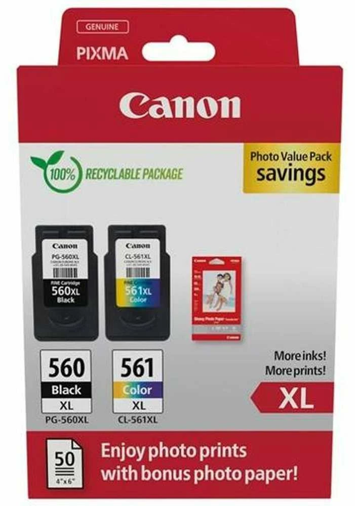 Canon CRG PG-560XL/CL-561XL (3712C008) Rašalinių kasečių komplektas, BK/CMY