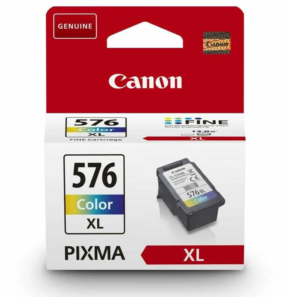 Canon CL-576XL (5441C001) Rašalinė kasetė, Žydra, Purpurinė, Geltona
