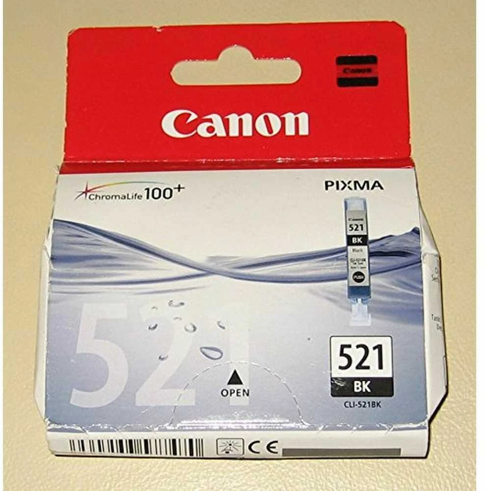 CANON CLI-521bk Ink juodas 9ml iP3600 iP4600 MP540 MP620 MP630 MP980