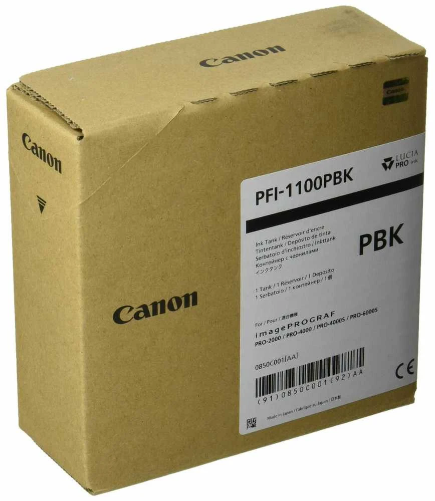 Canon PFI-1100PBK rašalo kasetė Originalus Foto juoda