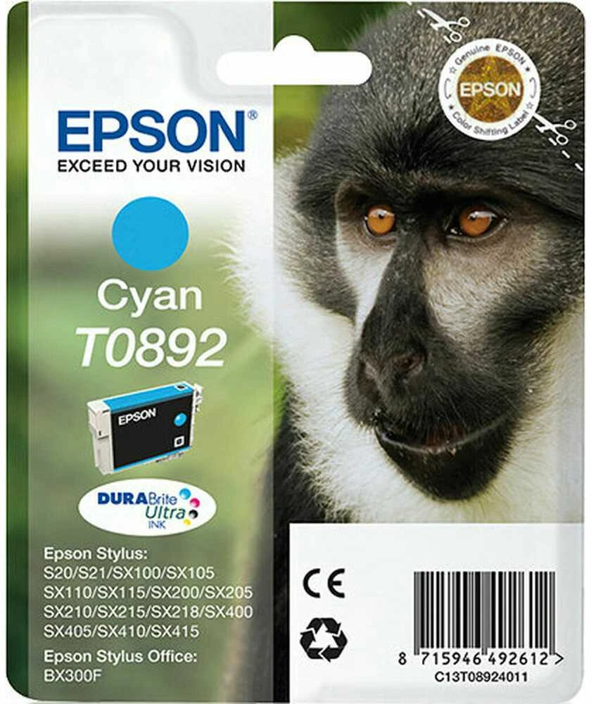 Epson T0892 rašalo kasetė, žalsvai mėlyna
