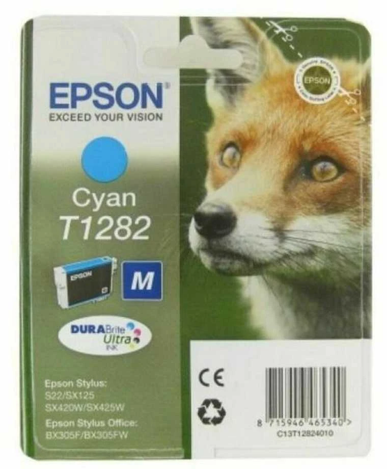Epson T1282 rašalo kasetė, žalsvai mėlyna