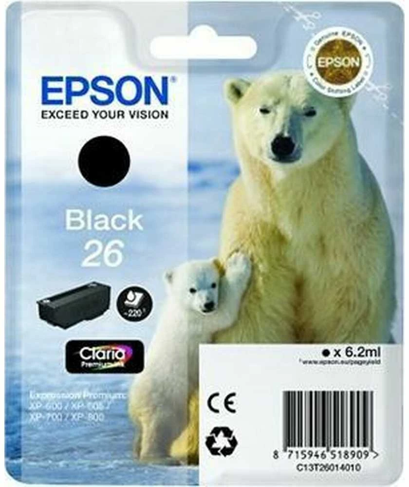Kasetė - Epson C13T26014012 Standartinė XL Juoda