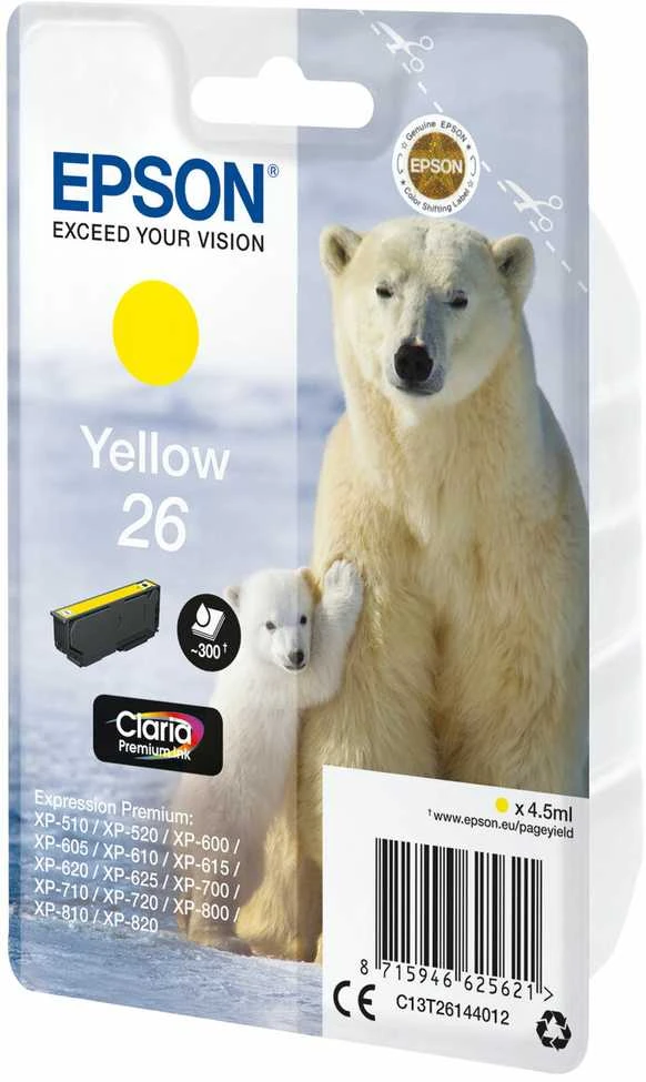 Epson T2614 (26) (C13T26144010), geltona kasetė