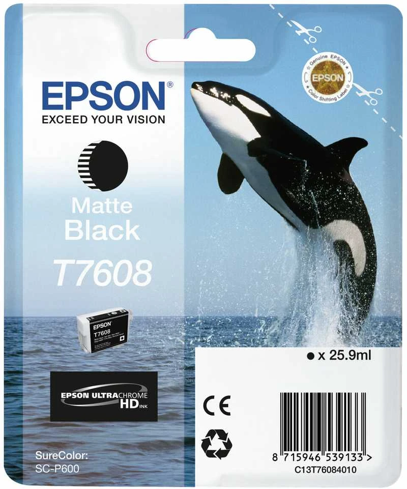 Epson Epson rašalo kasetė matinė juoda T 7608N