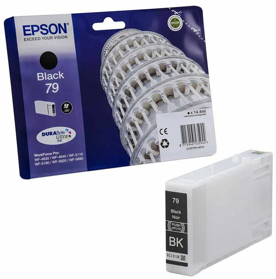 Epson 79 BK (C13T79114010), juoda kasetė