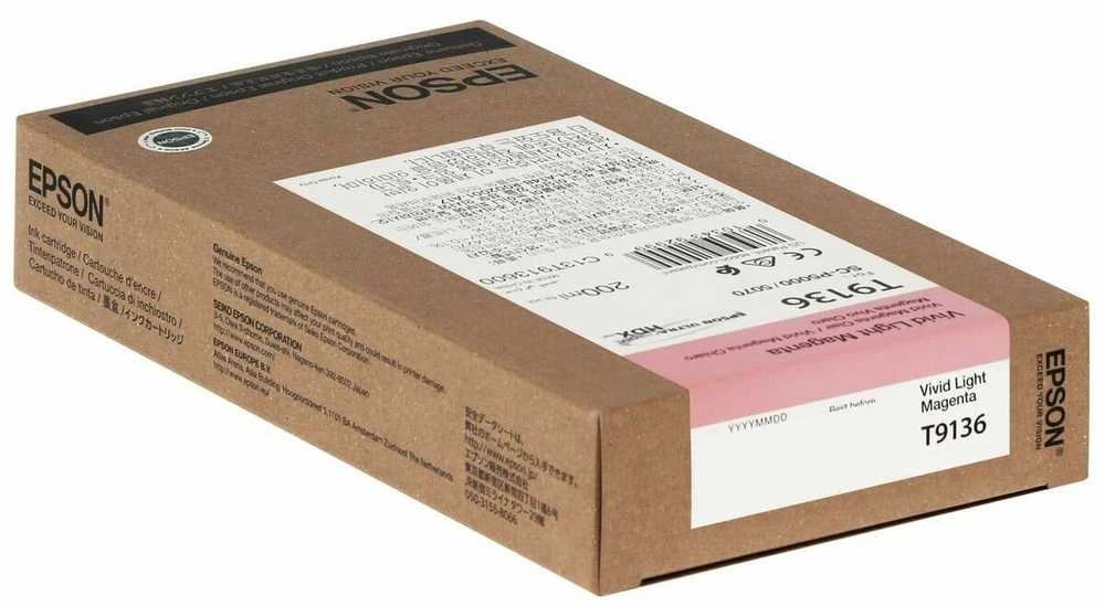 Epson rašalo kasetė | T91360N | Rašalo kasetė | Ryški šviesiai purpurinė