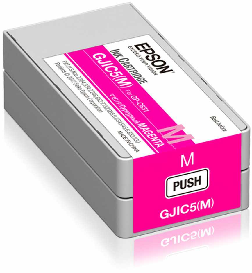 Epson GJIC5(M): rašalo kasetė, skirta ColorWorks C831 (purpurinė) (MOQ=10)