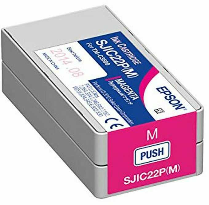 Epson SJIC22P(M) rašalo kasetė 1 vnt Originalus Rausvai raudona