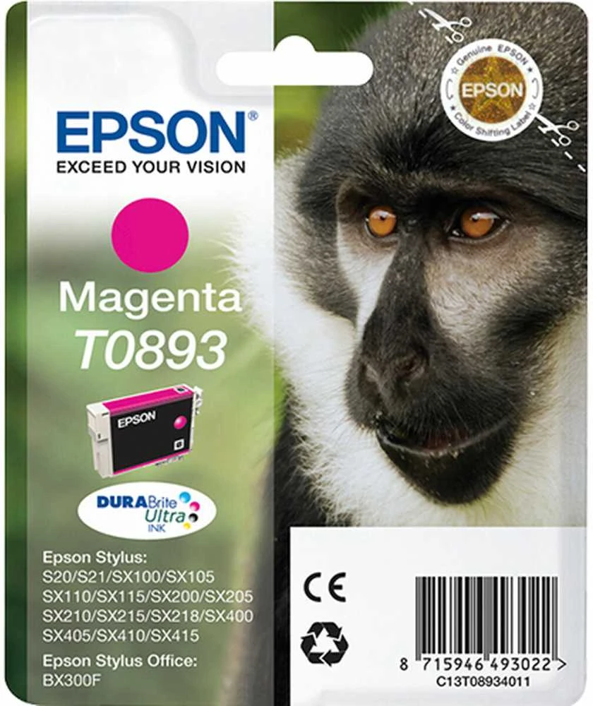 EPSON T0893 rausvos spalvos rašalinė