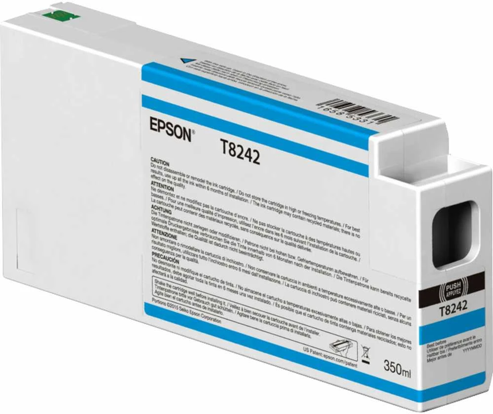 Epson Singlepack T54X80N UltraChrome HDX/HD 350ml Matinis Juodas | Epson C13T54X80N | Epson T54X8 - matinis juodas - originalus - rašalo kasetė | Epson UltraChrome HDX / Ultrachrome HD | Matinis juodas
