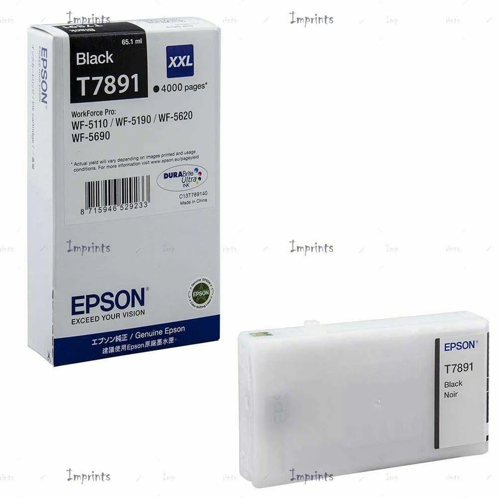 Epson T7891 XXL rašalo kasetė, Juodas