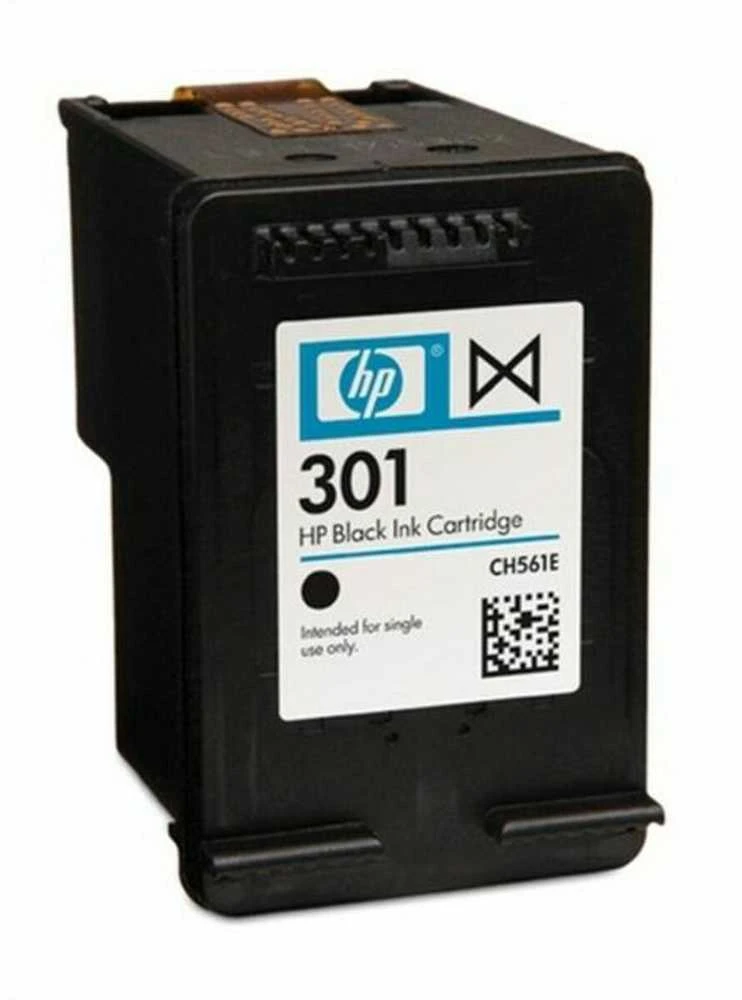 Hewlett Packard (HP) HP 301 originali rašalo kasetė, juoda, standartinės talpos, 3 ml