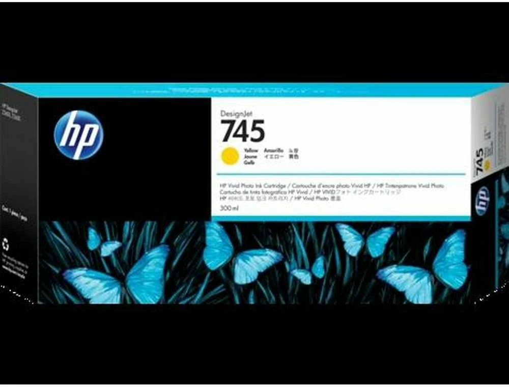 Hewlett Packard (HP) HP Ink Cartridge Ink/745 (geltonas) (F9K02A)