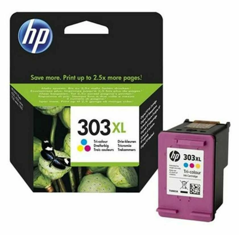 Hewlett Packard (HP) HP 303XL didelės talpos trijų spalvų originali rašalo kasetė (415 puslapių)
