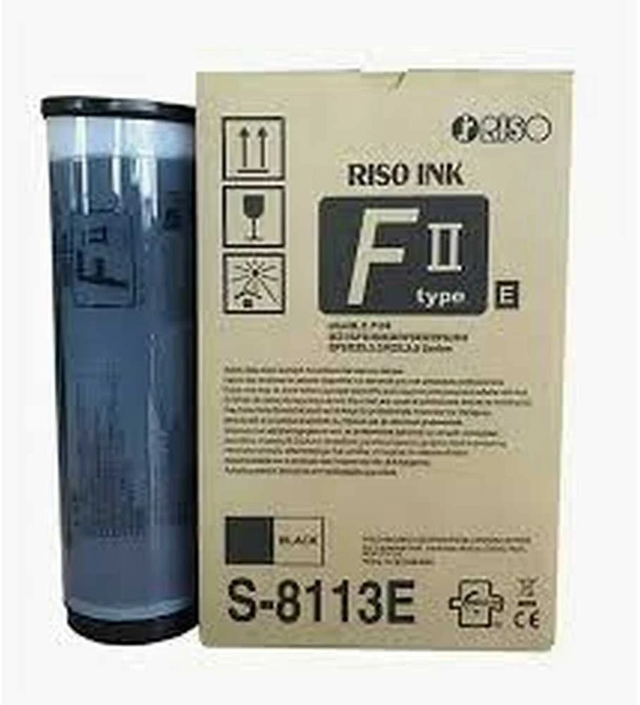 Rašalas Riso Risograph Ink S-8113E Master A3 HD MZ7/SF9350EII/SF5EII/SF9350/ SF5/EZ5,3,2/RZ5,3,2 serijos (2 x 1000 ml)
