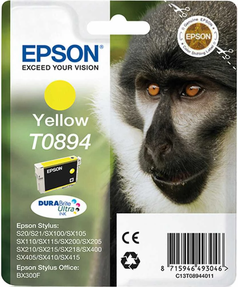 Epson T0894 rašalo kasetė, geltona