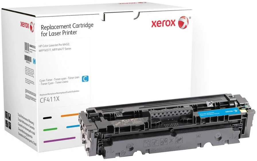 „Xerox“ suderinamas dažiklis su CF411X, HP 410X, žalsvai mėlynas, 5000s, didelės talpos, 650 g