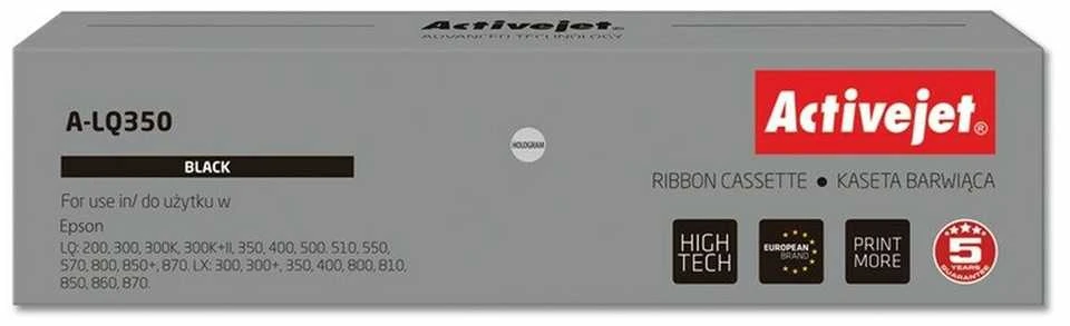 Activejet A-LQ350 rašalo juostelė (Epson S015633 pakeitimas; Supreme; 2 500 000 simbolių; juodas)