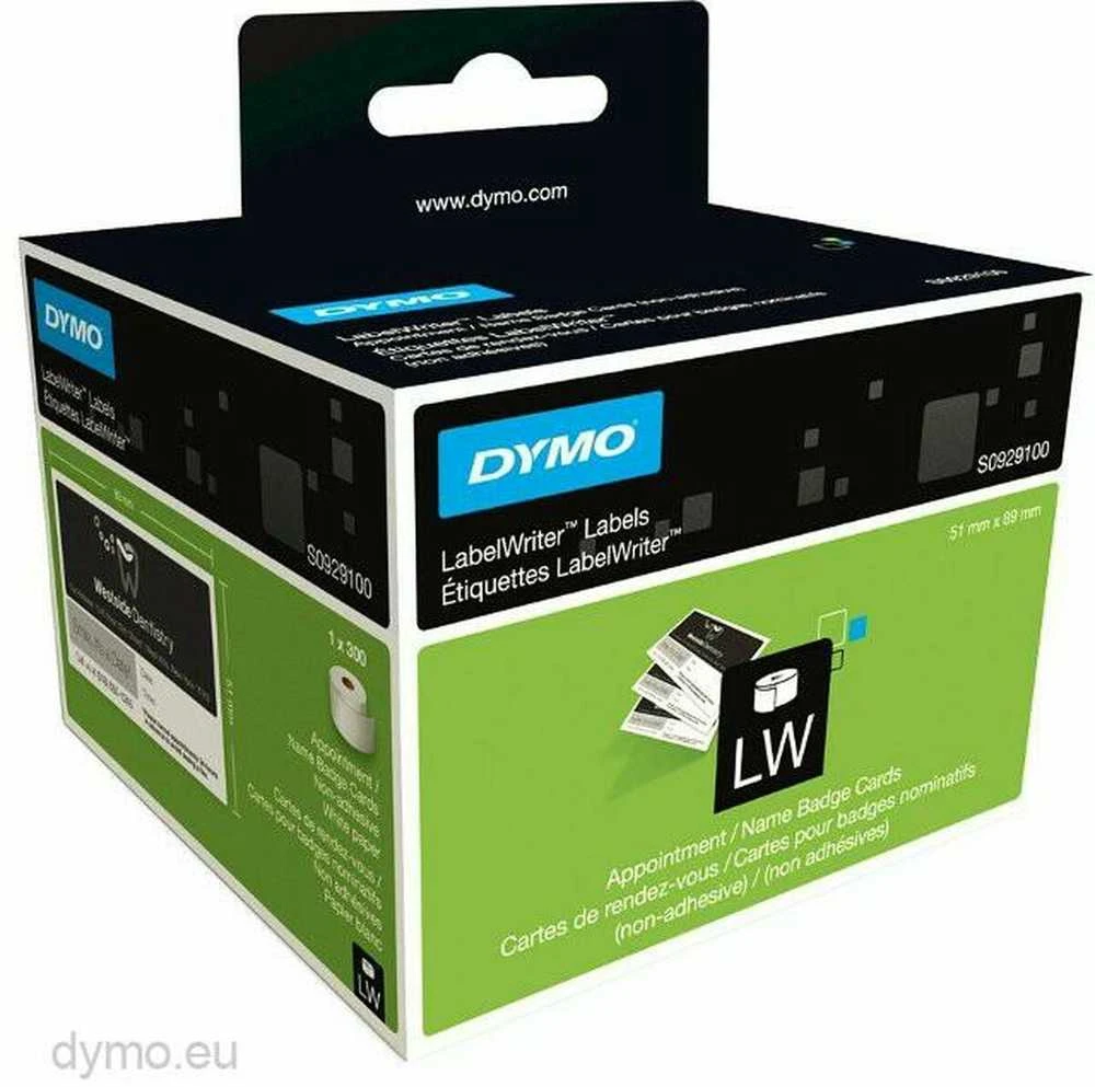 DYMO LW - Appointment / Name Badge Cards - 51 x 89 mm - S0929100 Balta Nelipni spausdintuvo etiketė