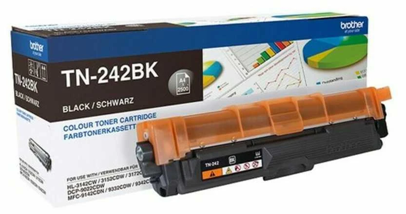 BROTHER TN-243BK Juodas Tonerio Kasetė, Išeiga 1000 Puslapių