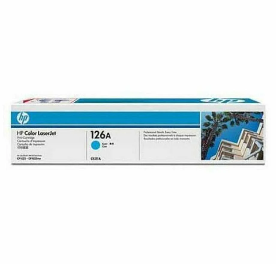 Hewlett Packard (HP) HP 126A žydra tonerio kasetė, 1000 puslapių, skirta HP Color LaserJet CP1025, Pro 100, Pro 200, M275 serijoms