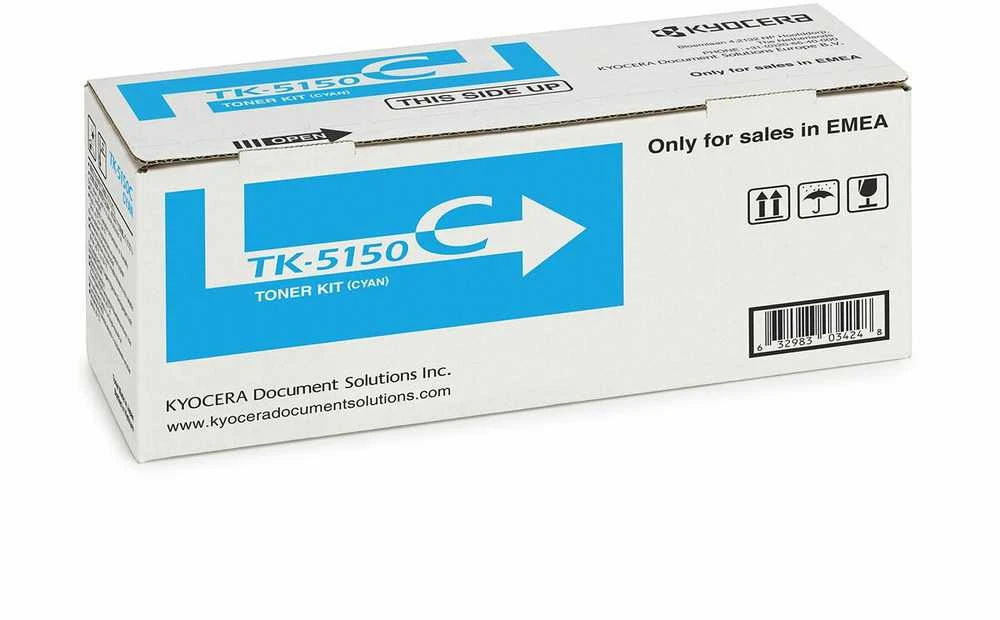 Kasetė Kyocera TK5150C, žalsvai mėlyna