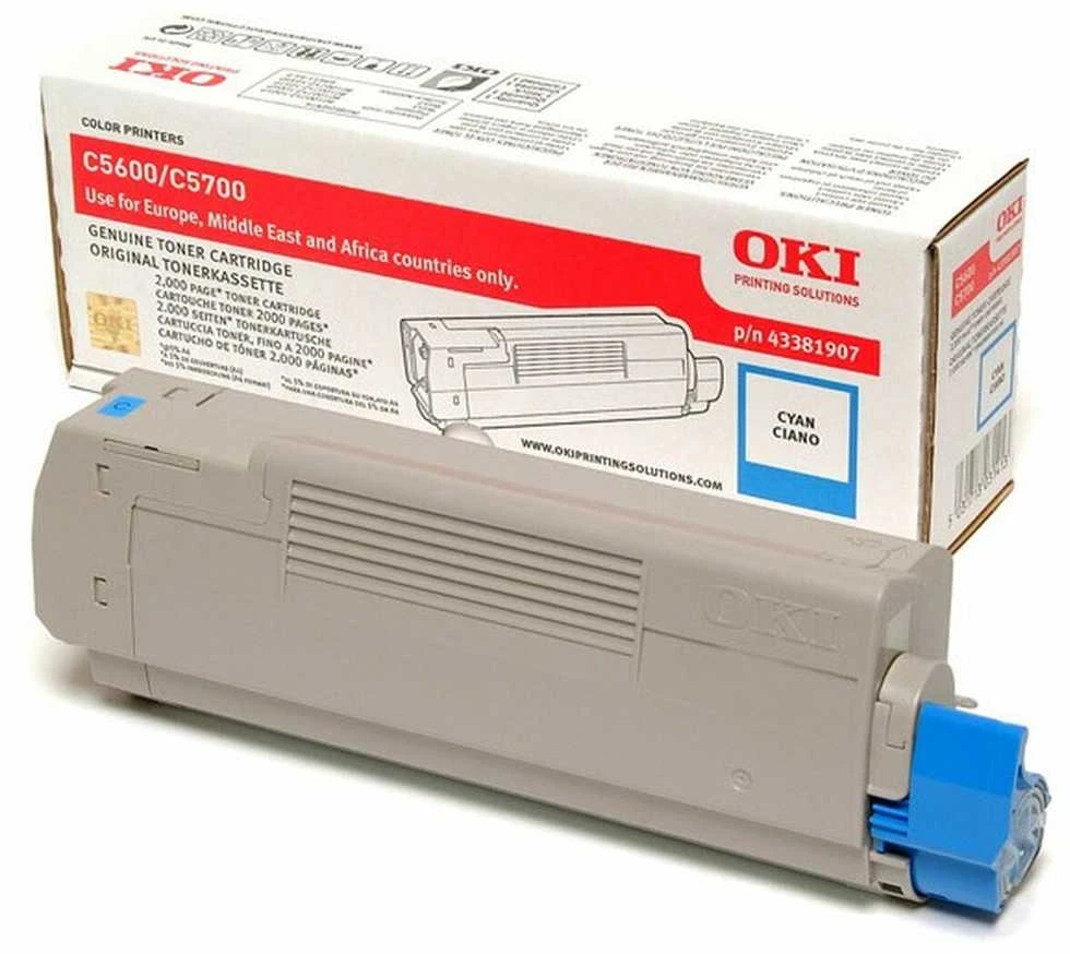 OKI Toneris cyan 2000puslapių C5600 C5700