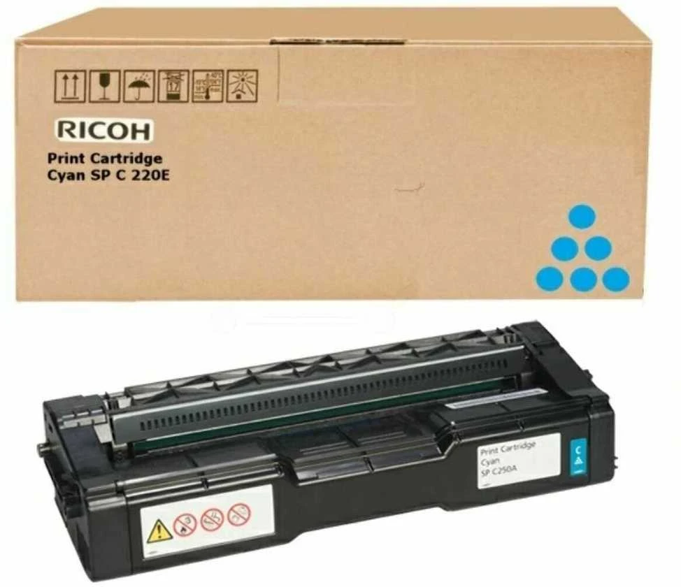 Ricoh SP C250 kasetė, žalsvai mėlyna