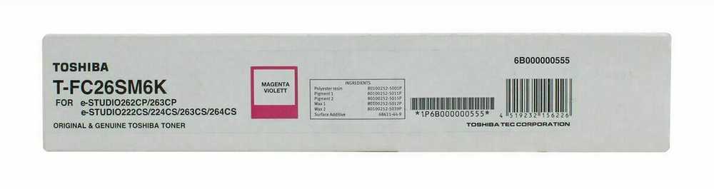 Toshiba T-FC26SM6K (6B000000555), purpurinė kasetė