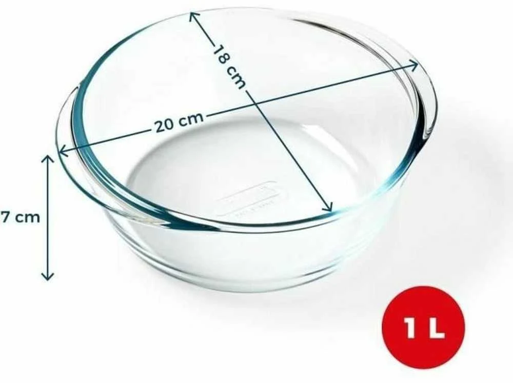 Apvali oro gruzdintuvė 1 l PYREX