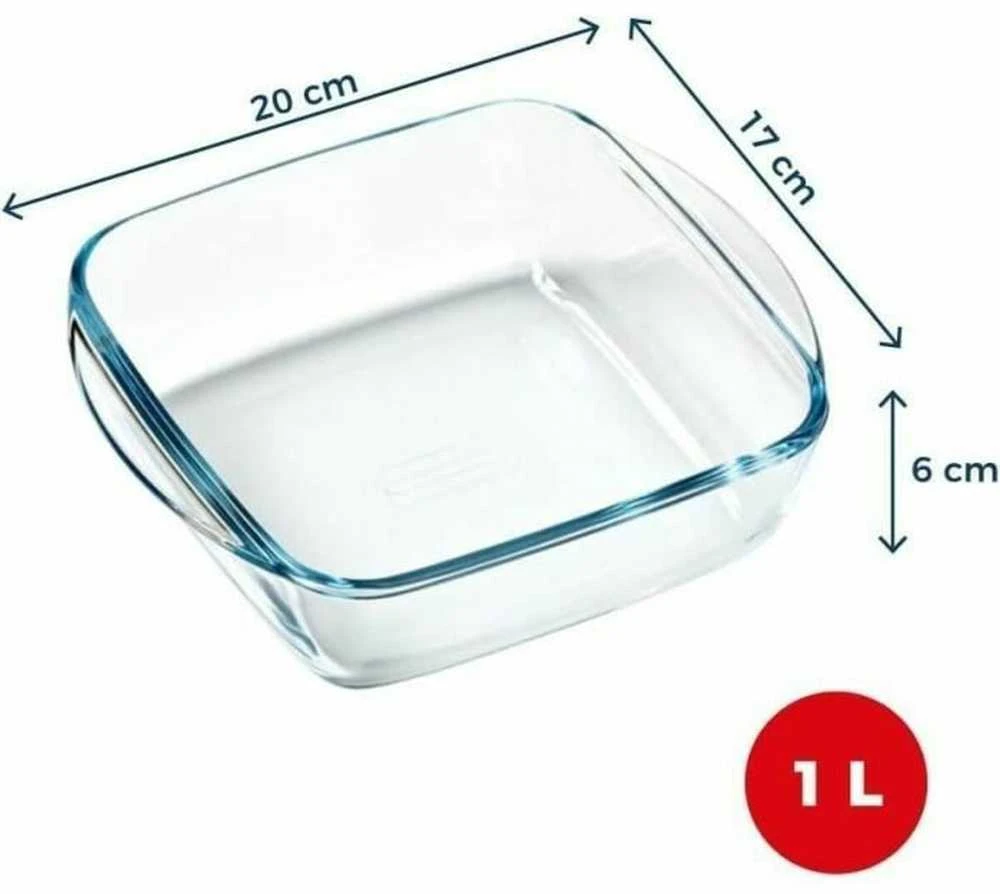Oro keptuvė 1 l PYREX kvadratinė kepimo skarda