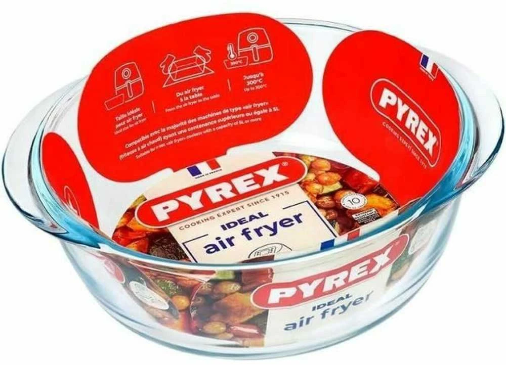 Apvali oro gruzdintuvė 1 l PYREX