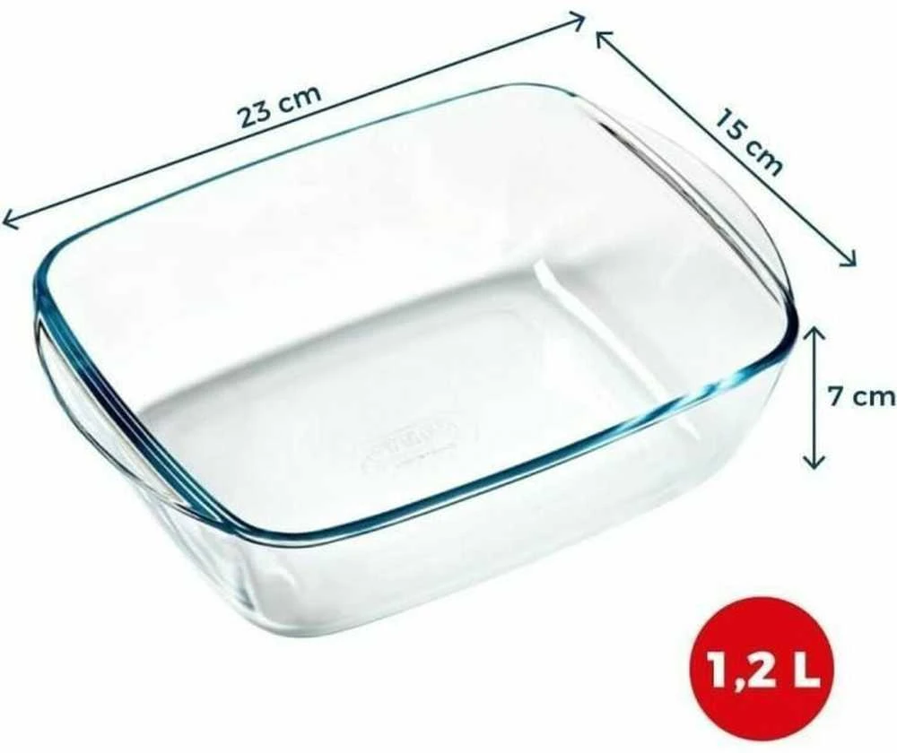 Stačiakampė oro gruzdintuvė 1,2 l PYREX
