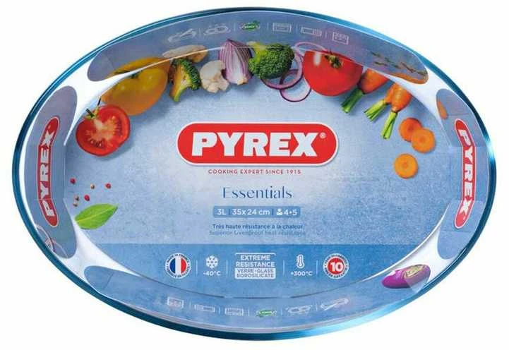 Ovalus skrudintuvas 35 x 24 cm PYREX