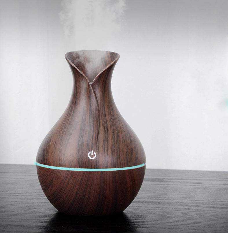 Oro drėkintuvas su aromaterapijos funkcija, RGB apšvietimu ir USB maitinimu, 200 ml